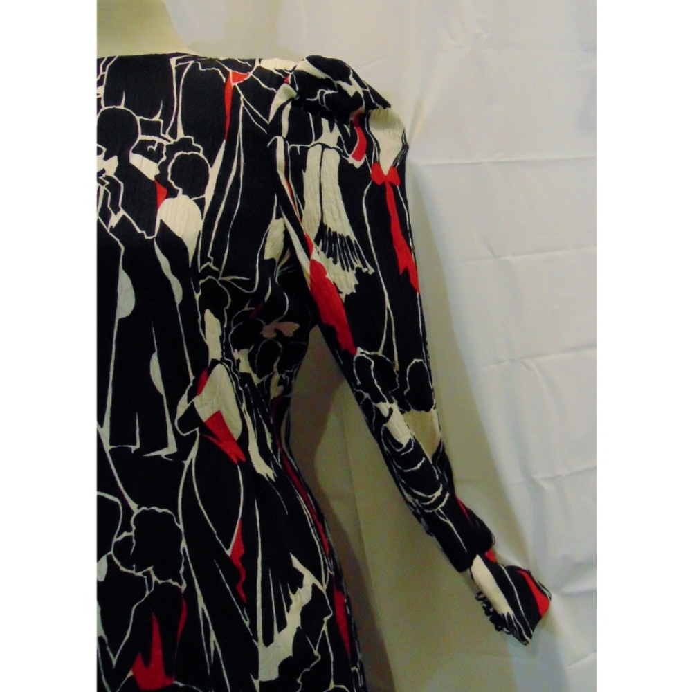 Vintage Carolina Herrera knee length dress Sz 8 - Picture 5 of 6